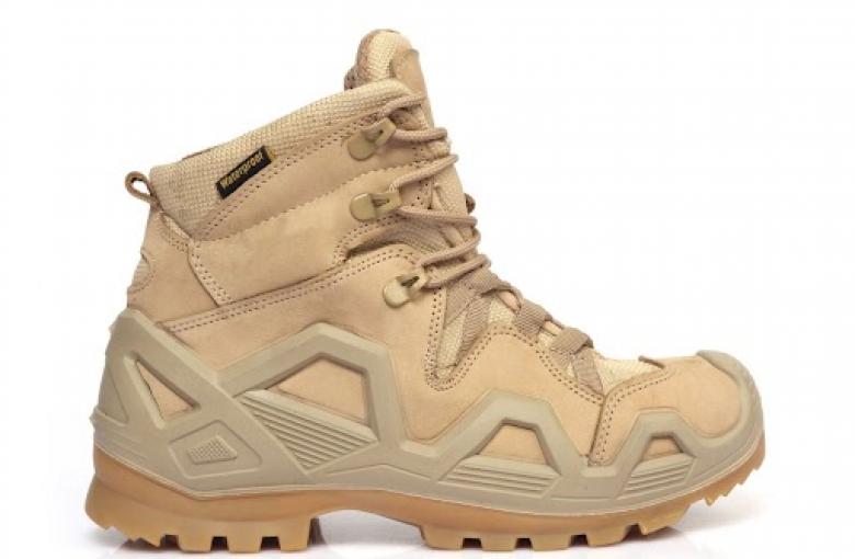 RIGEL PRO TACTICAL MID WATERPROOF POLICE BOOT BEIGE